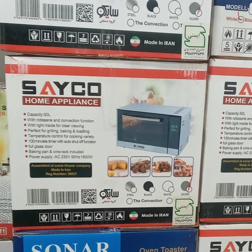 آون توستر برند sayco ,دیجیتالی ظرفیت 60 لیتر