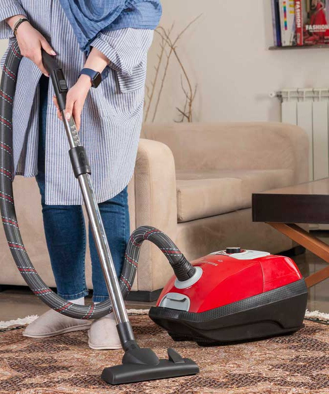 جاروبرقی موشکی خزر مدل روژین طرح بوش