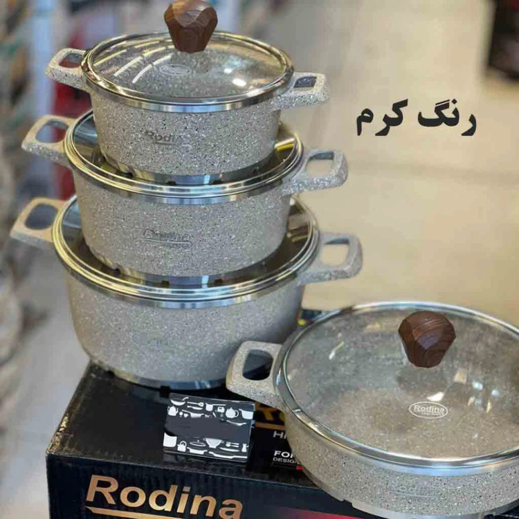 سرویس قابلمه چدن رودینا 8 پارچه
