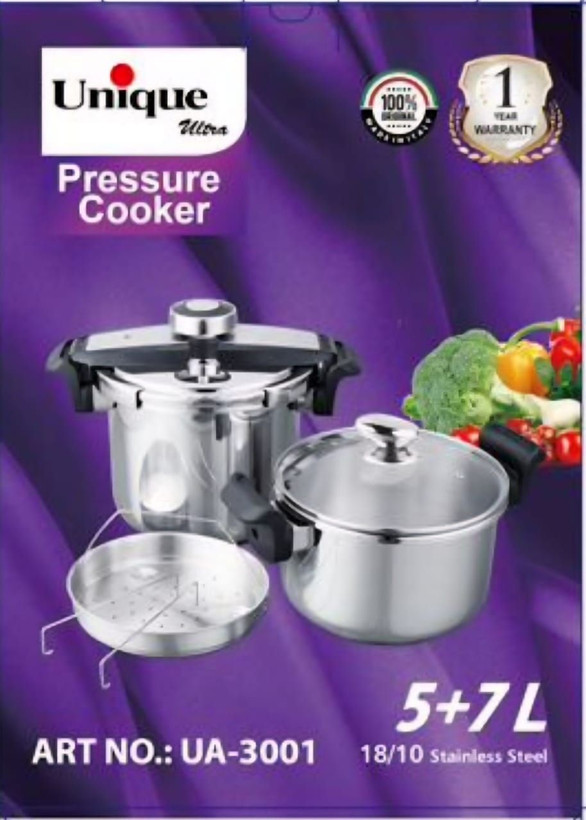 زودپز دوقلو روگازی یونیک ۵ و ۷ لیتری مدل UA-3001